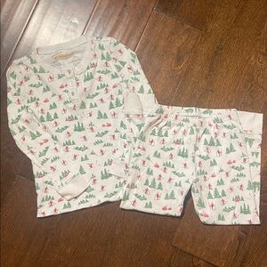 Petidoux Luxury Pima French Pajamas size 4 Skier Print